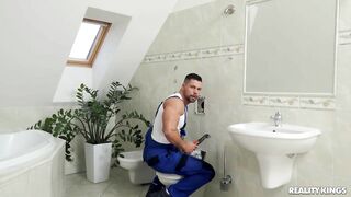The plumber is here