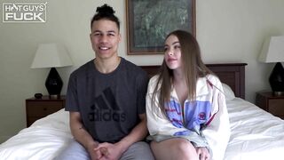 Bodybuilder STUD has his way with this Petite Teen Spinner