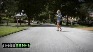 BadMILFS - Big Tits MILF has Threesome with Stepdaugther and BF